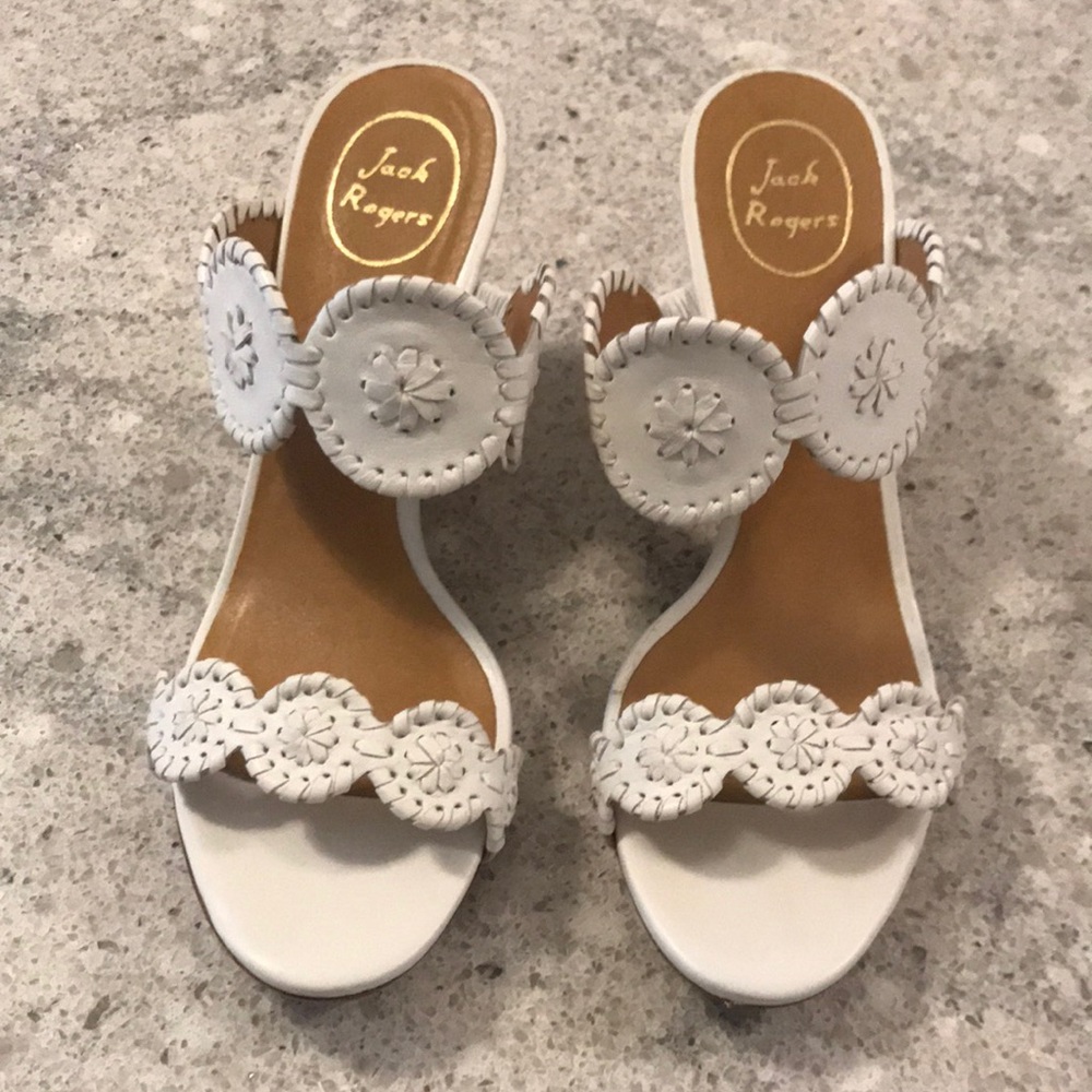 Jack Roger Wedge Luccia Leather Wedge Sandal